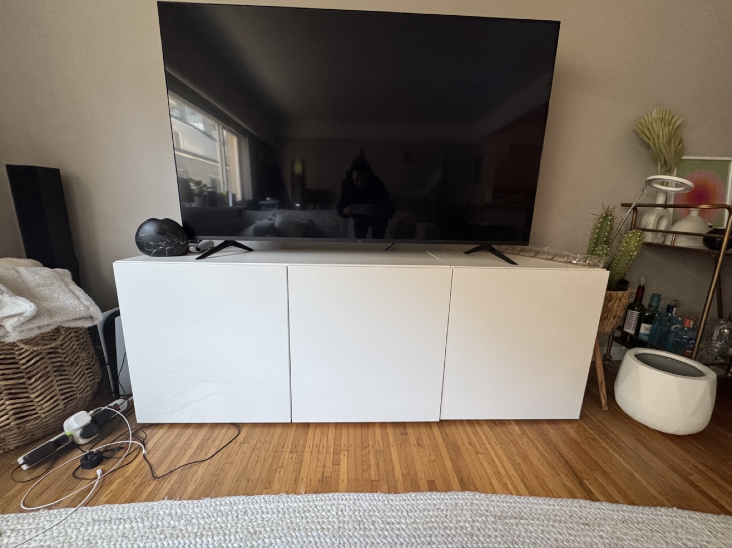 IKEA BESTÅ White TV Stand - tv not included