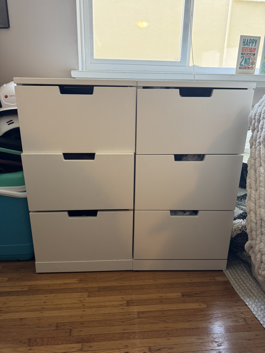 White IKEA drawers - set of 2