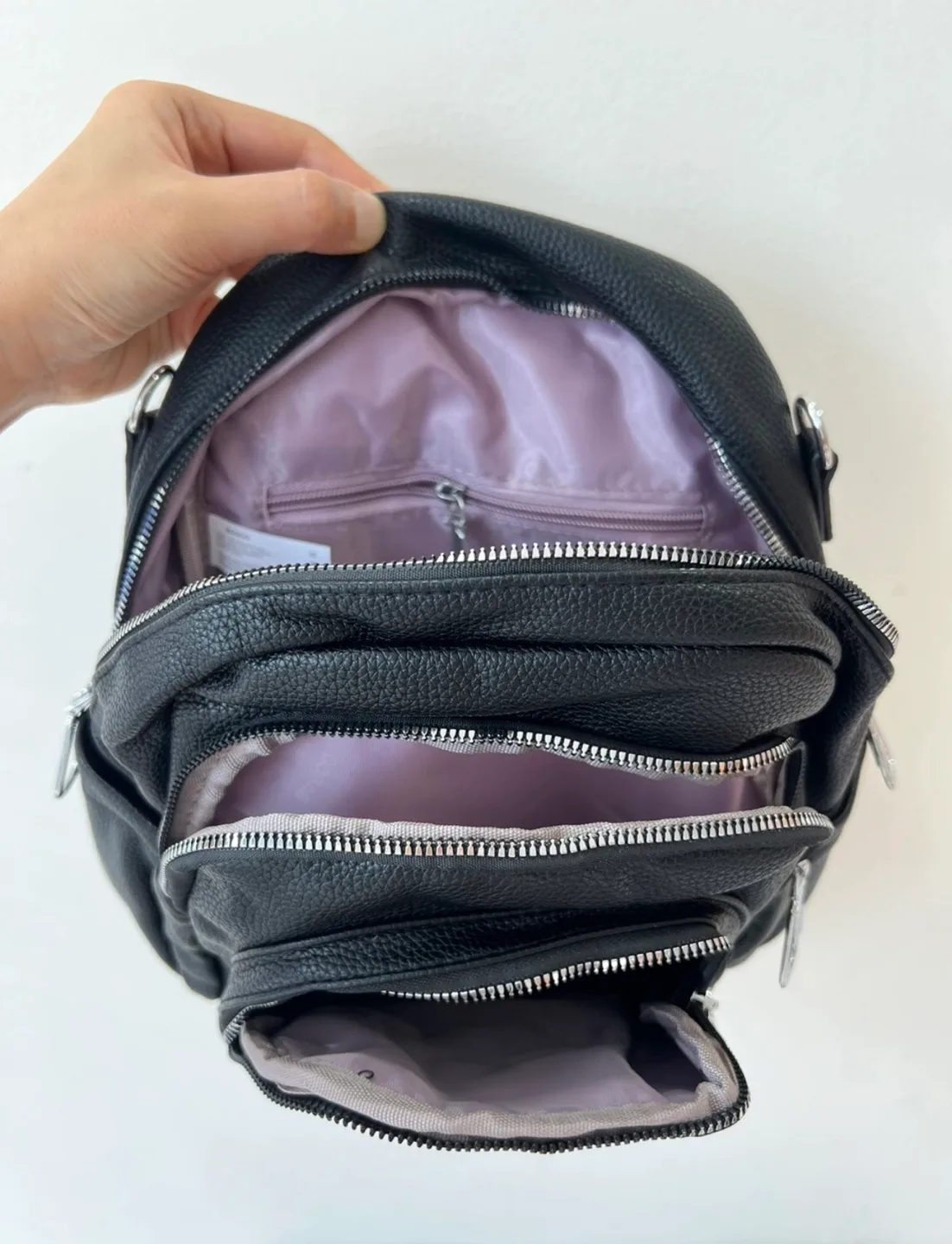 《Brand New》Black Mini Backpack image indicator(6)