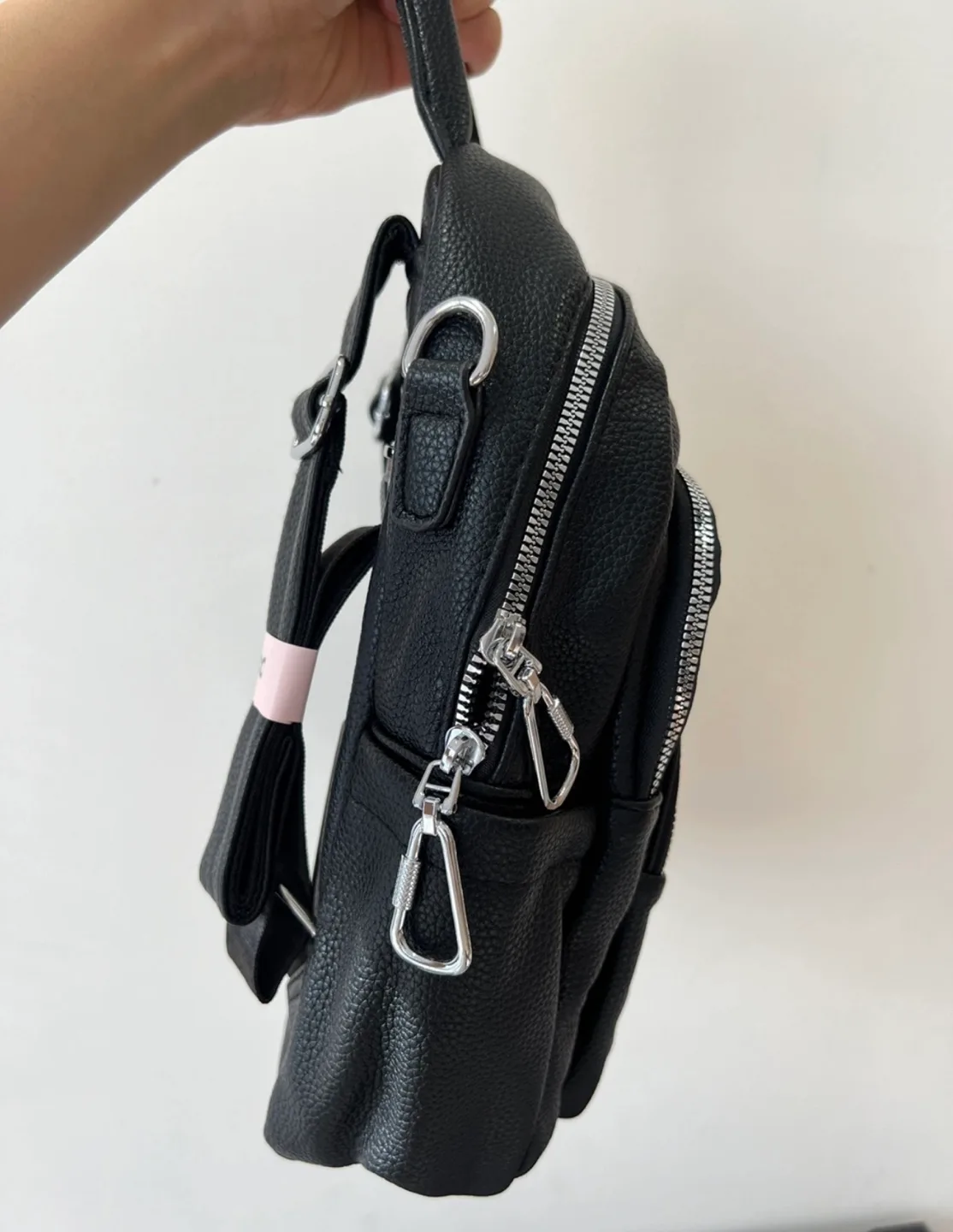 《Brand New》Black Mini Backpack image indicator(3)