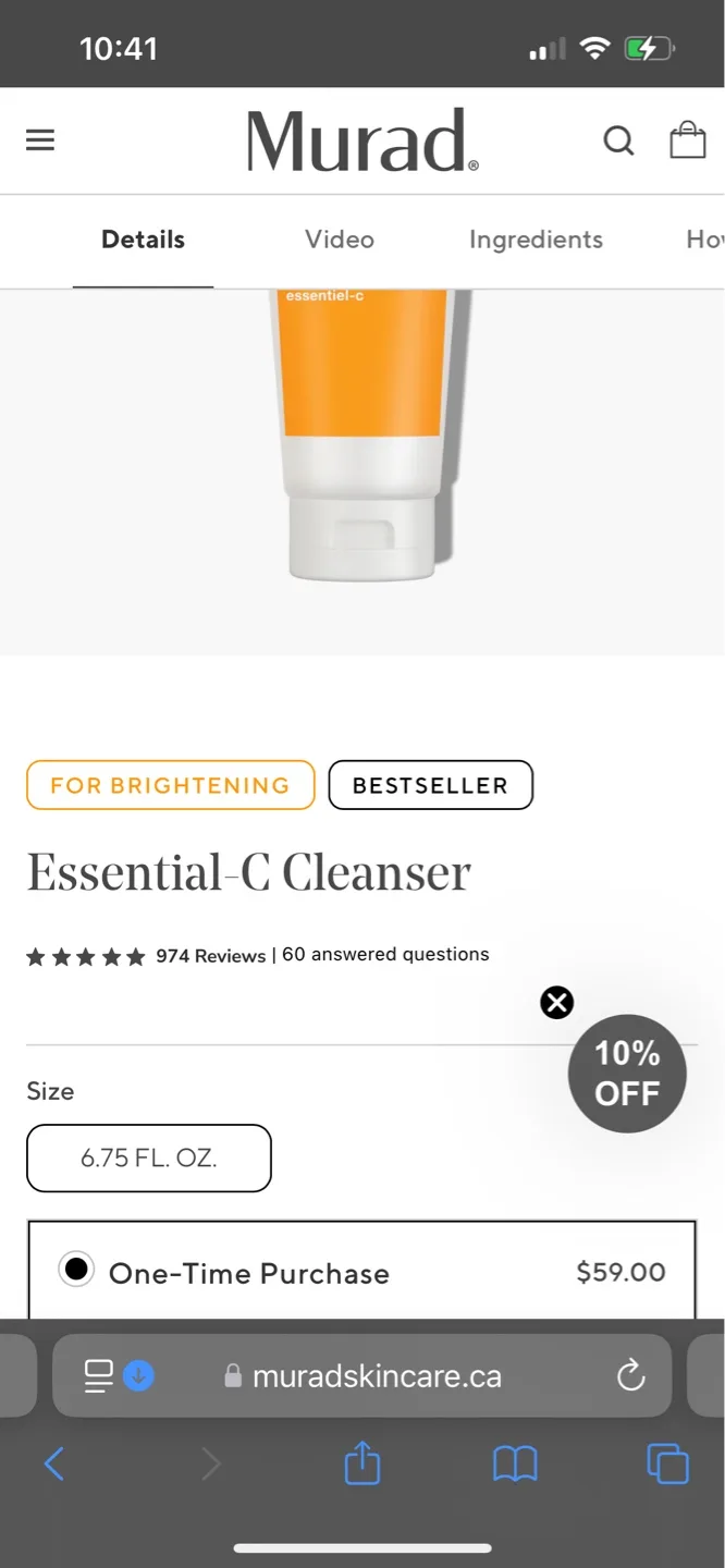 Murad Essential C Gel Cleanser with Vitamin C 200ml image indicator(2)