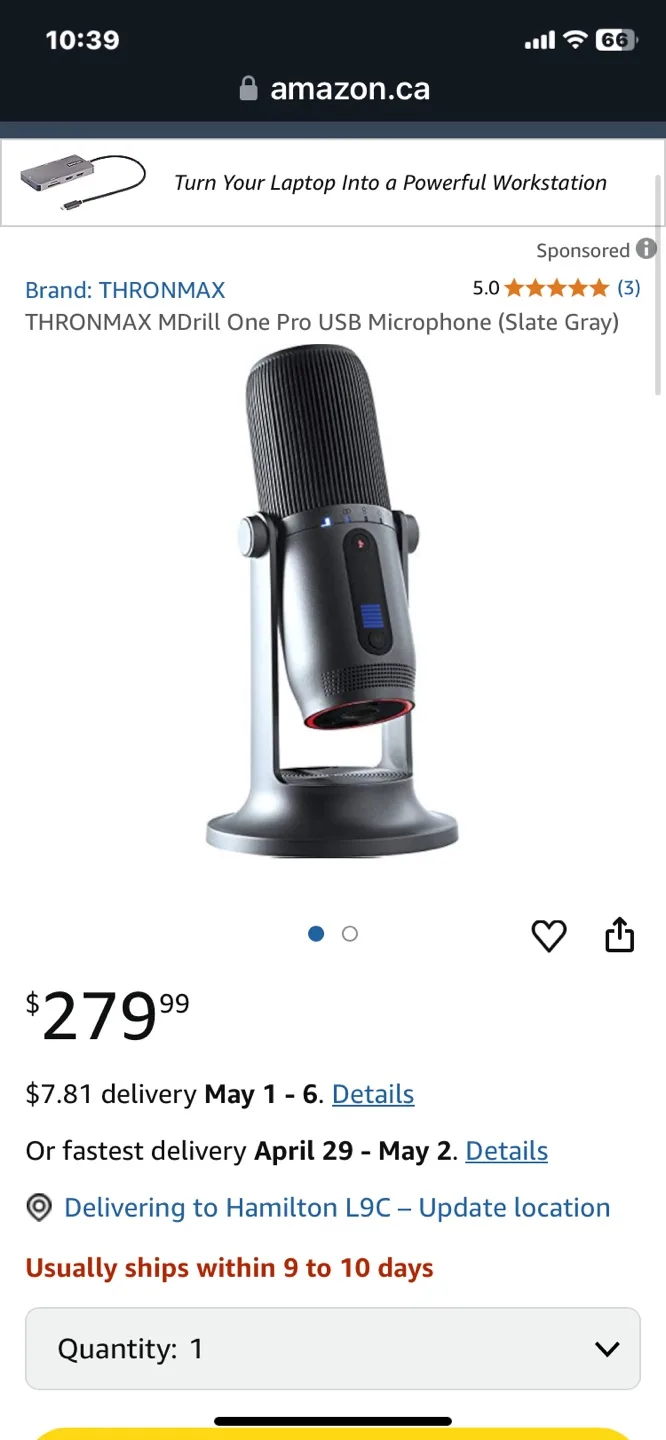 💚Thronmax MDrill One Pro Microphone Kit - New in Box image indicator(7)