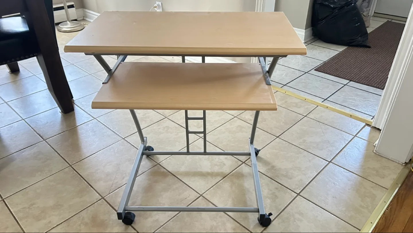 Two-Tier Rolling Computer/printer Desk thumbnail