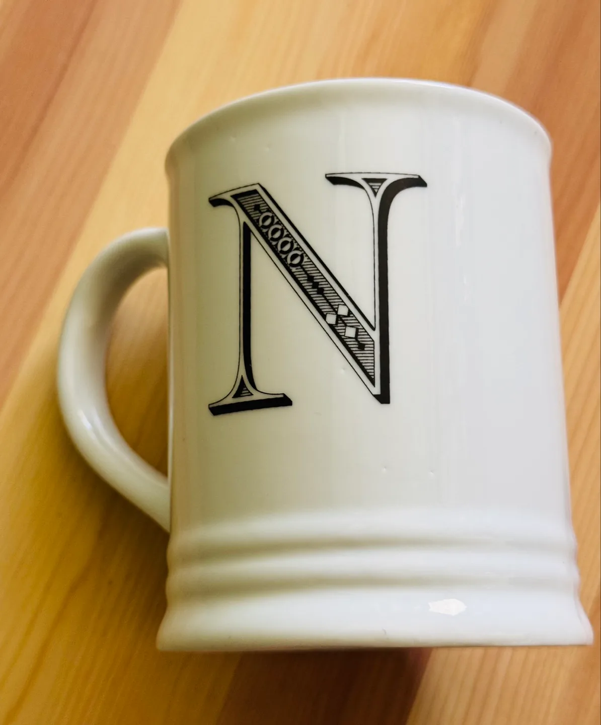 NEW William Sonoma Letter Mug - “N” thumbnail