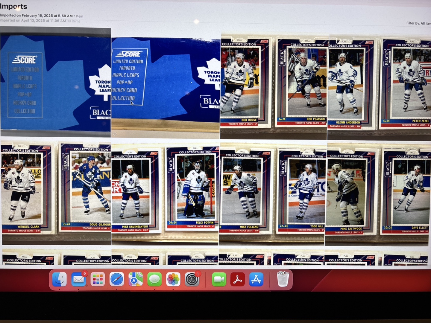 1990-91 Score Collectors Toronto Maple Leafs Hockey Cards
