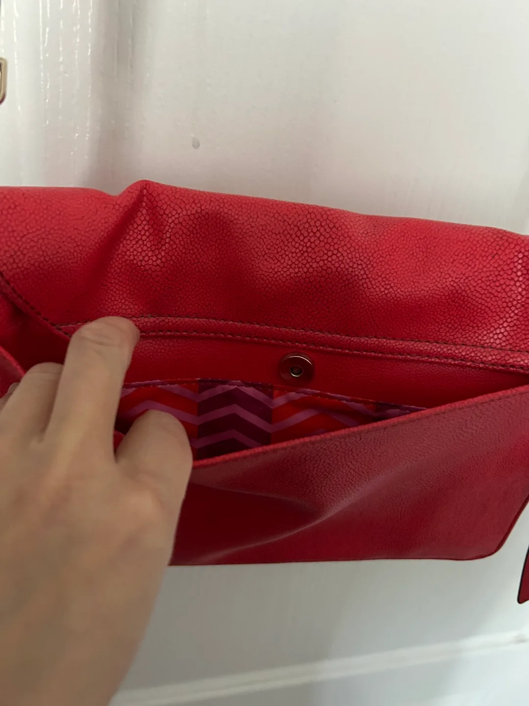 Red Stella & dot Crossbody Bag & Clutch ❤️ image indicator(7)