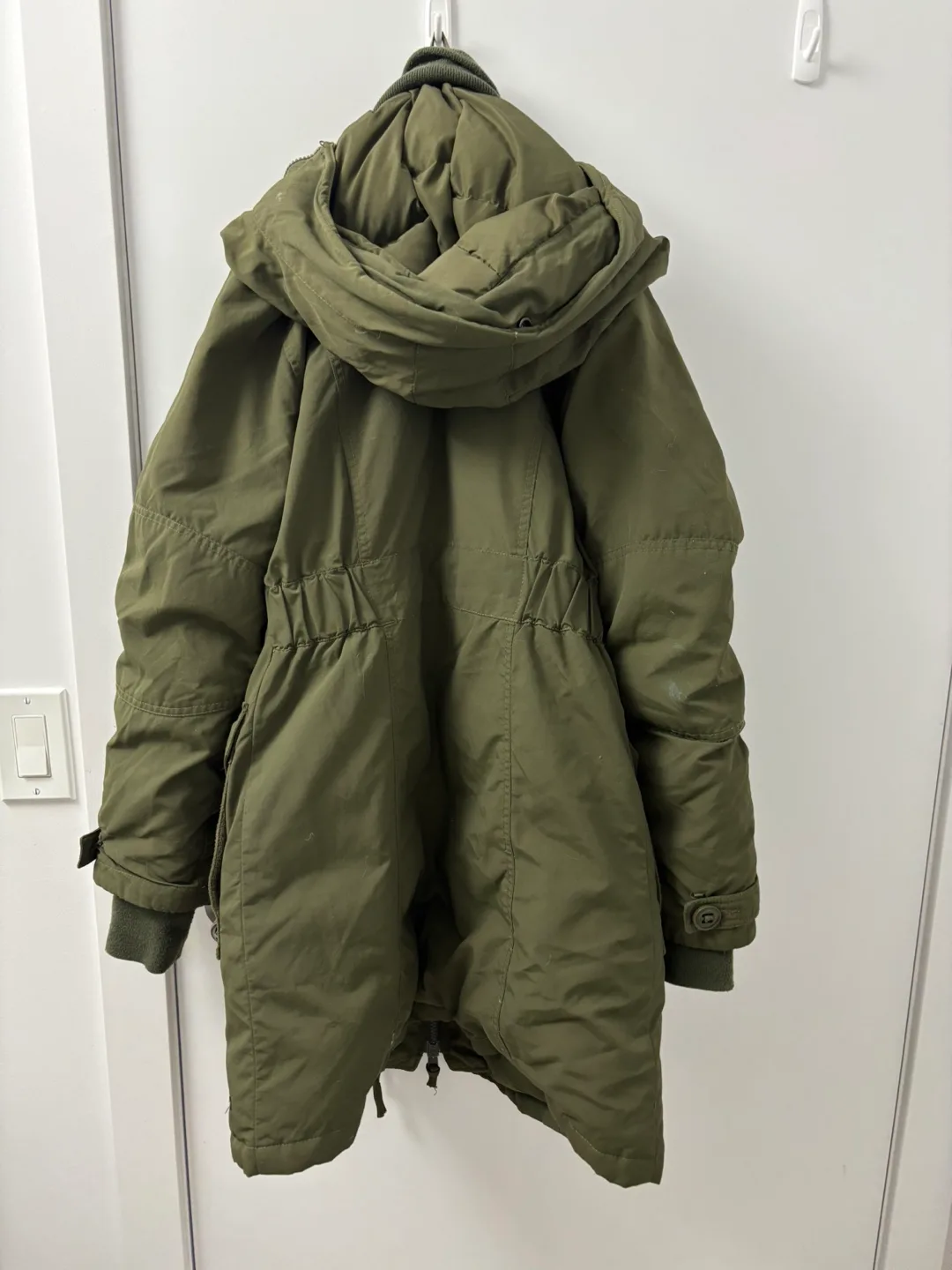 Roots Canada Olive Green Parka Jacket - Size M/M image indicator(2)