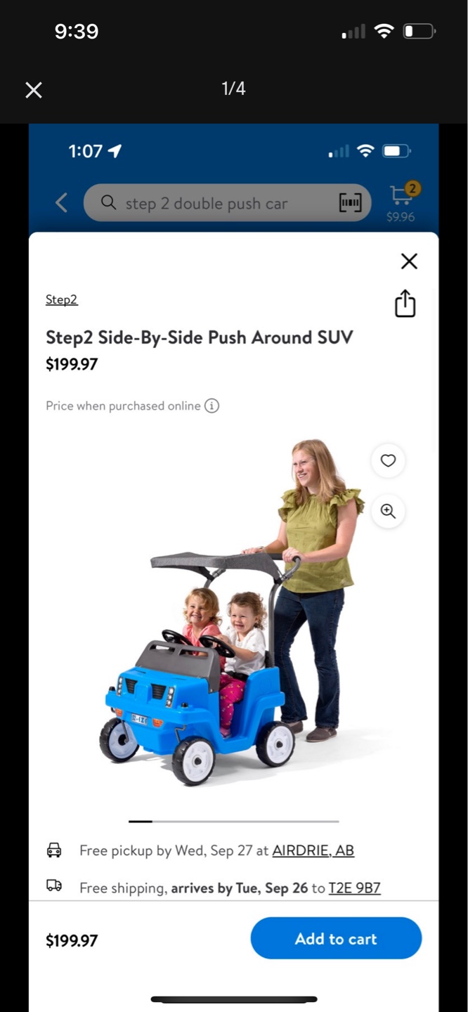 Step2 Side-by-Side Push Around SUV