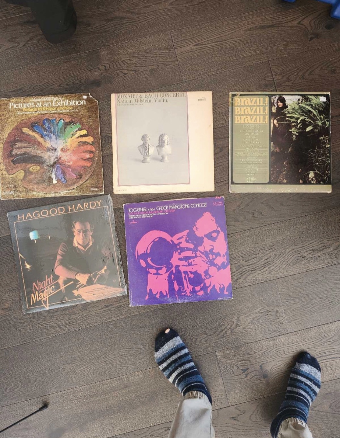Collection of old vinyl records 💚