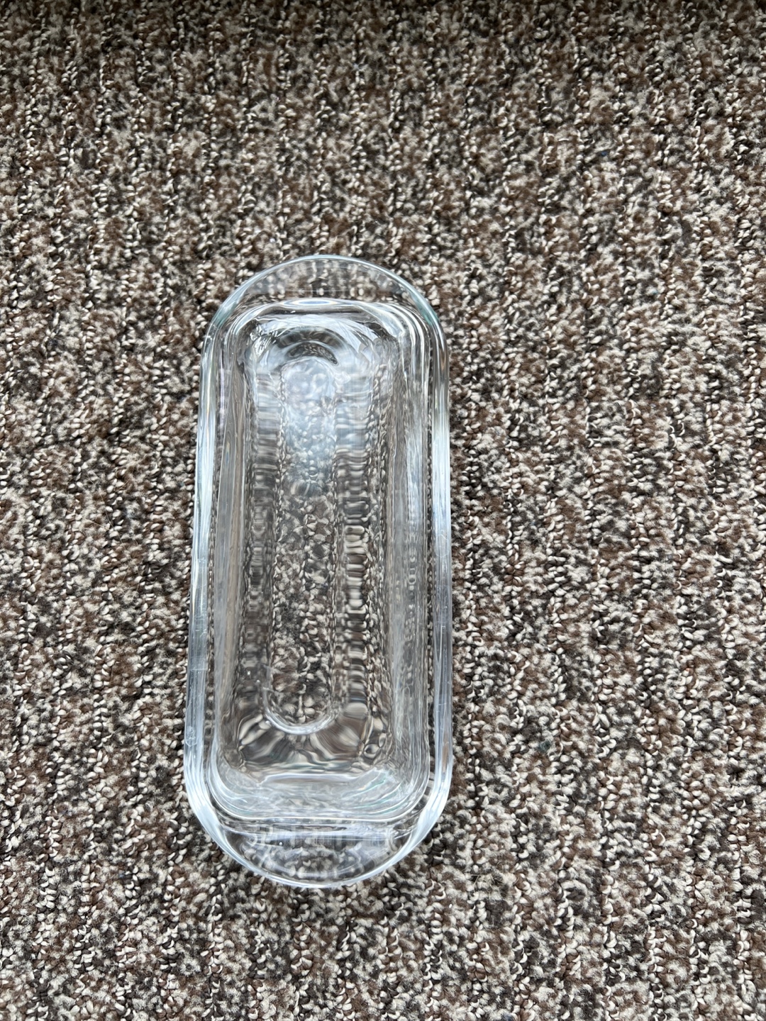 Clear Glass Butter Dish with Lid - photo 2