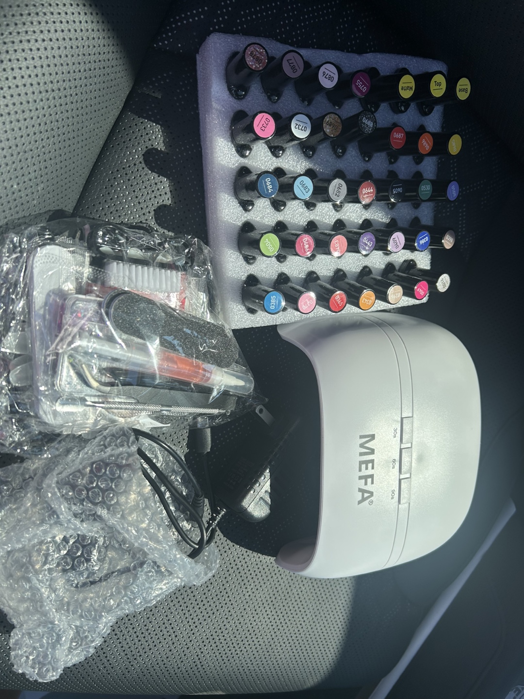 MEFA Gel Nail Polish Kit with UV Lamp