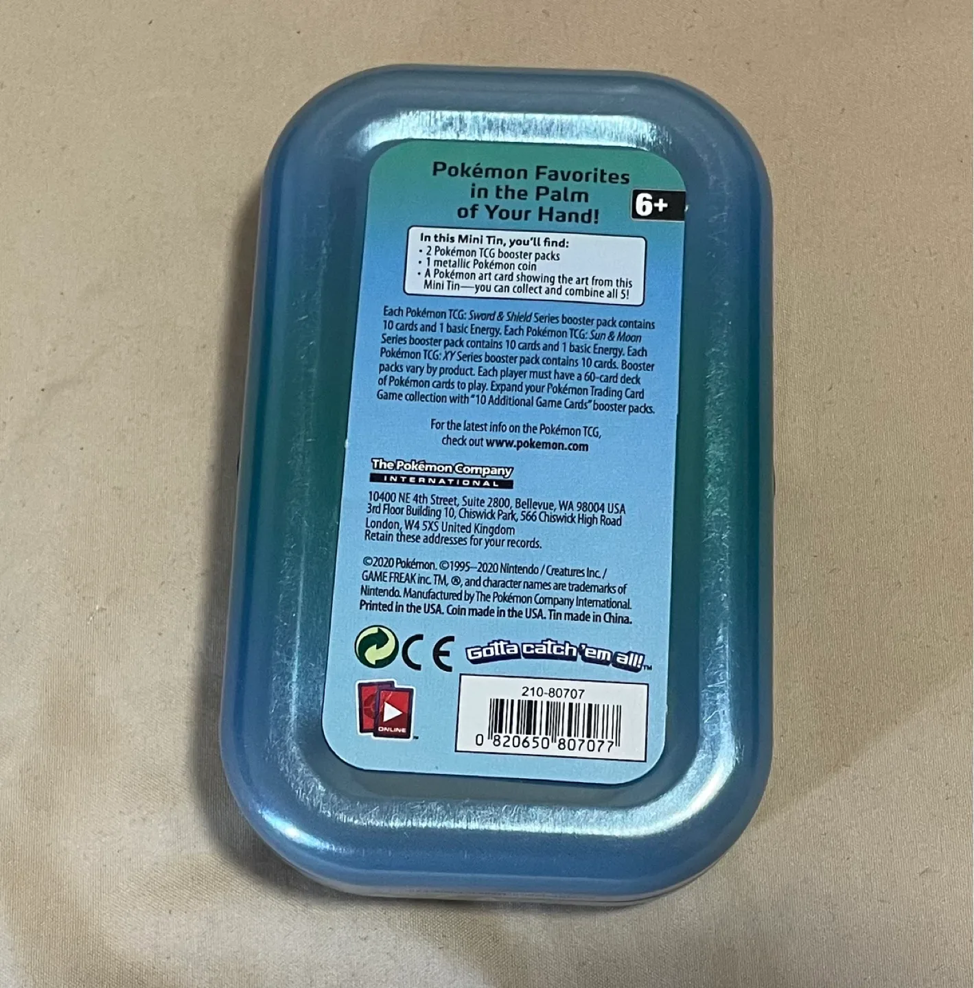 Lot of Multiple Pokemon Trading Card Game Mini Tin Collection image indicator(4)