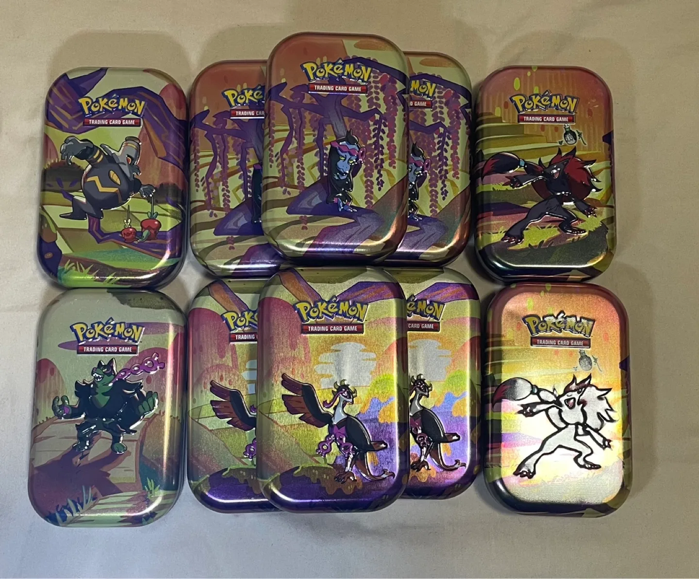 Lot of Multiple Pokemon Trading Card Game Mini Tin Collection image indicator(5)