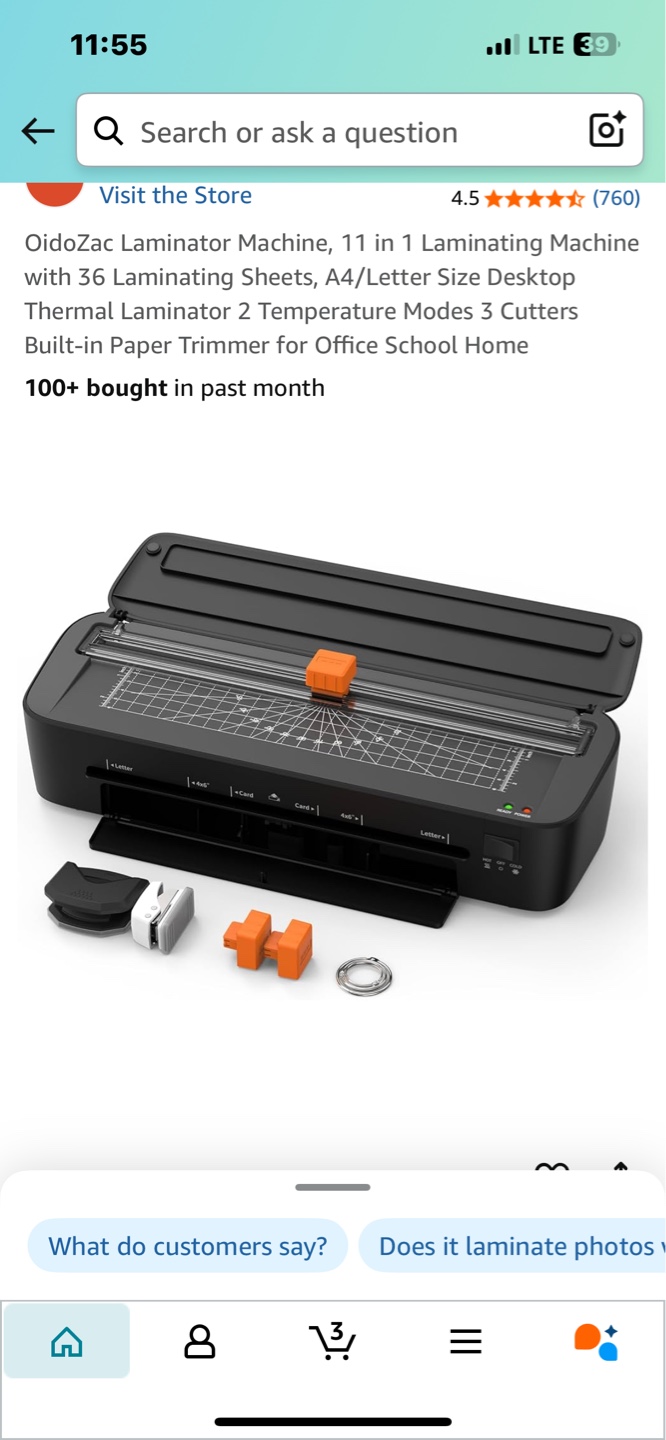 OidoZac 11-in-1 Laminator Machine with Trimmer