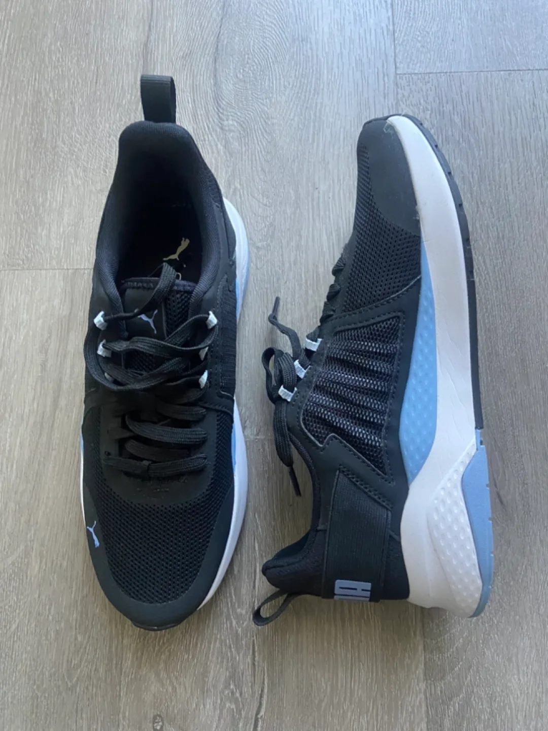 Puma Women's Running Shoes - Black & Light Blue image indicator(7)