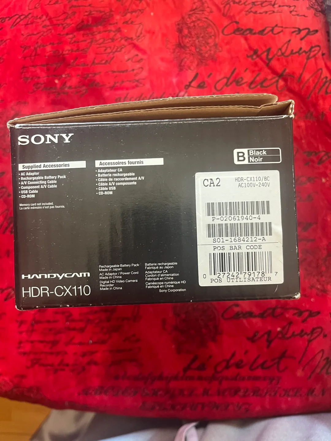 Sony Handycam HDR-CX110 Digital Video Camera Recorder - Black image indicator(4)