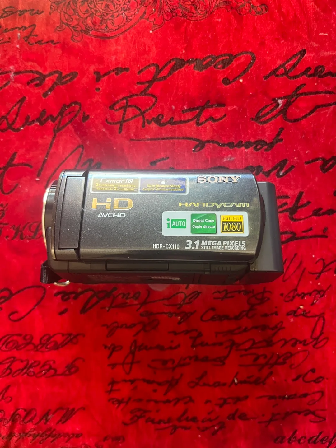 Sony Handycam HDR-CX110 Digital Video Camera Recorder - Black image indicator(9)