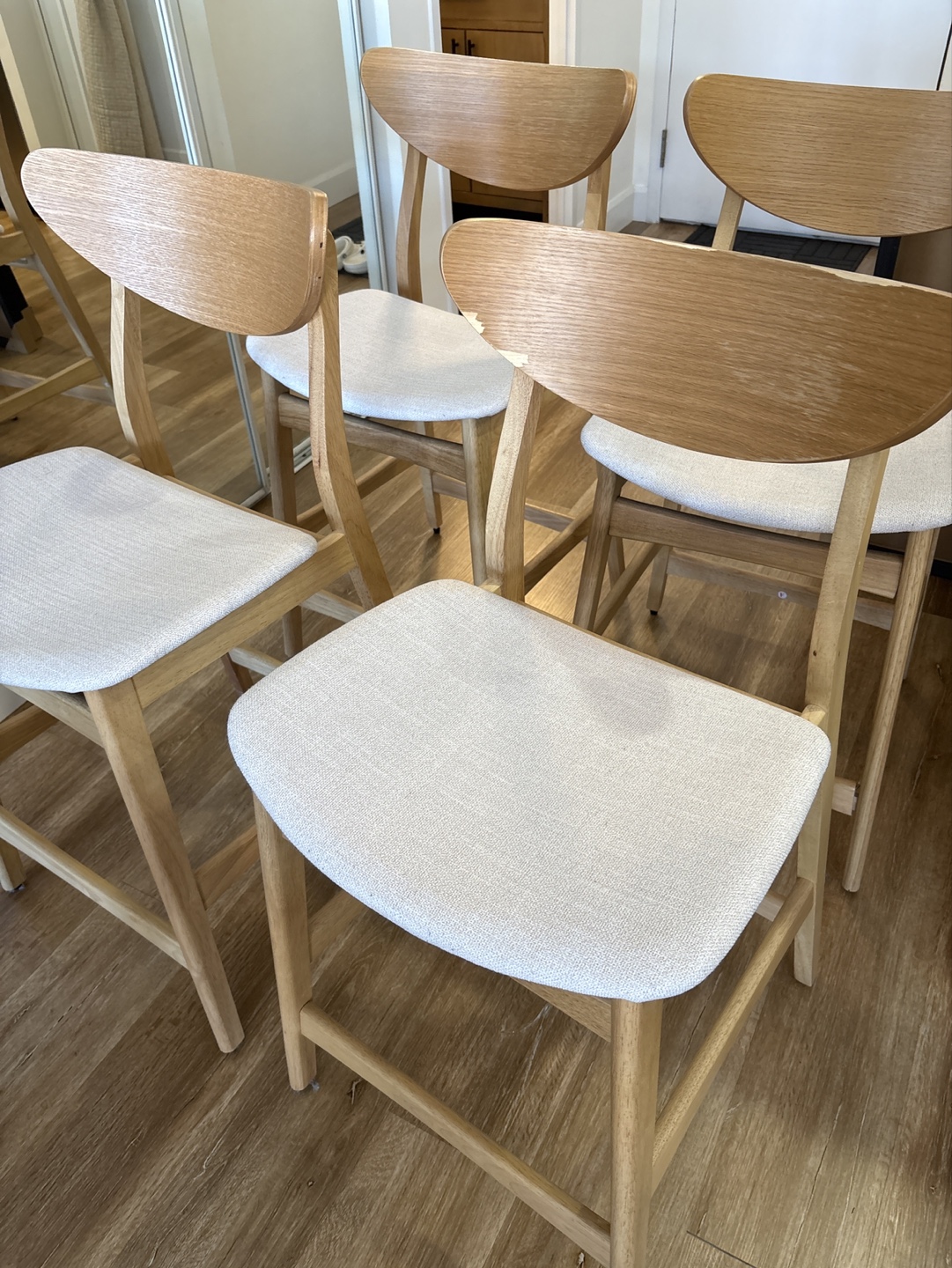Set of Four Mid-Century Modern Dining Chairs