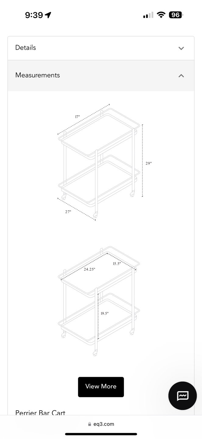 Perrier Bar Cart - Black EQ3 - photo 4