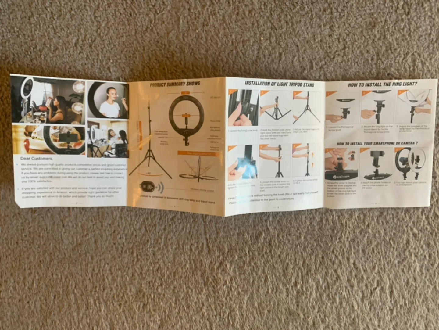 💚Yesiker 18-inch Ring Light with Stand and Remote image indicator(5)