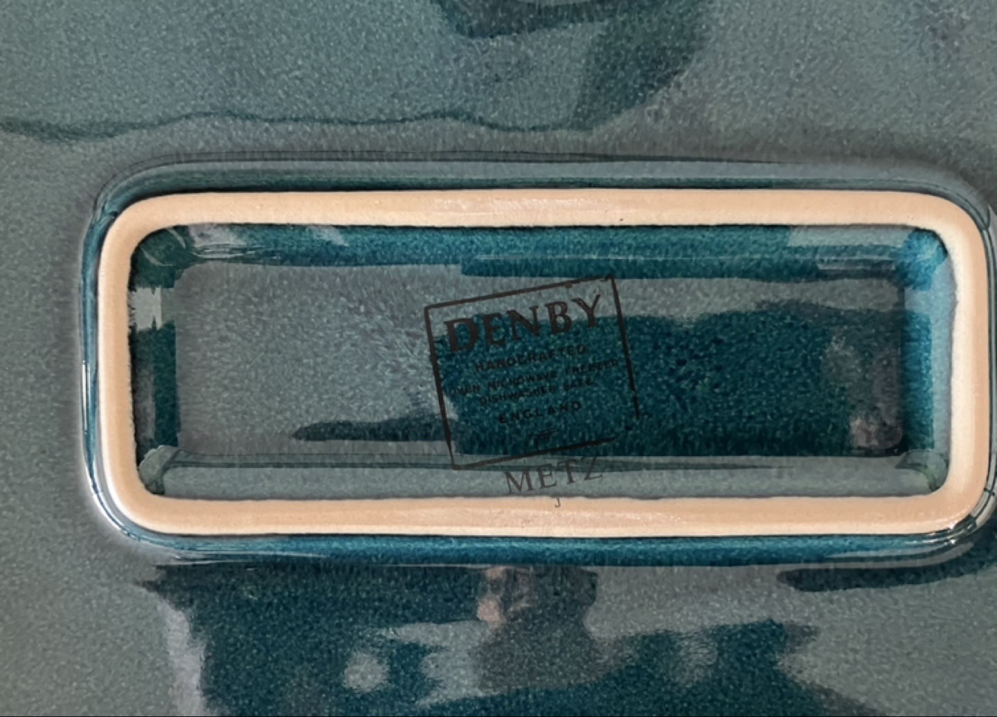 Denby Divided Baking Dish Teal & Blue - photo 3