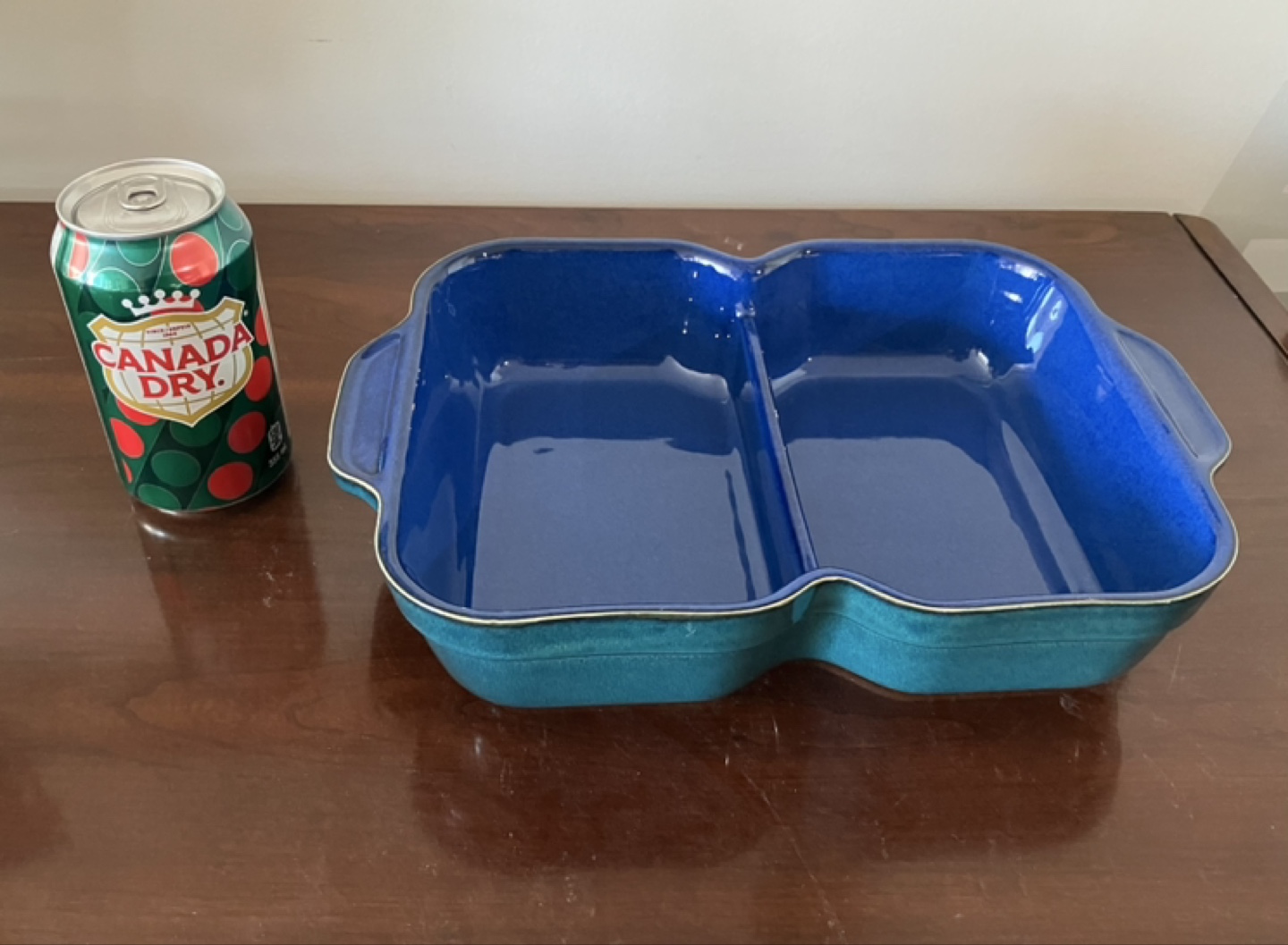 Denby Divided Baking Dish Teal & Blue - photo 4