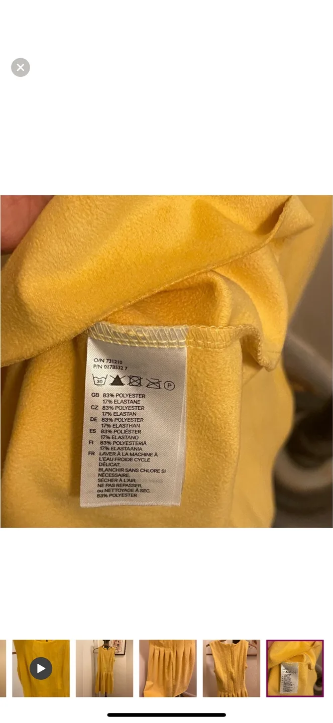 💚 Spring Yellow Sleeveless Fit and Flare Dress image indicator(3)