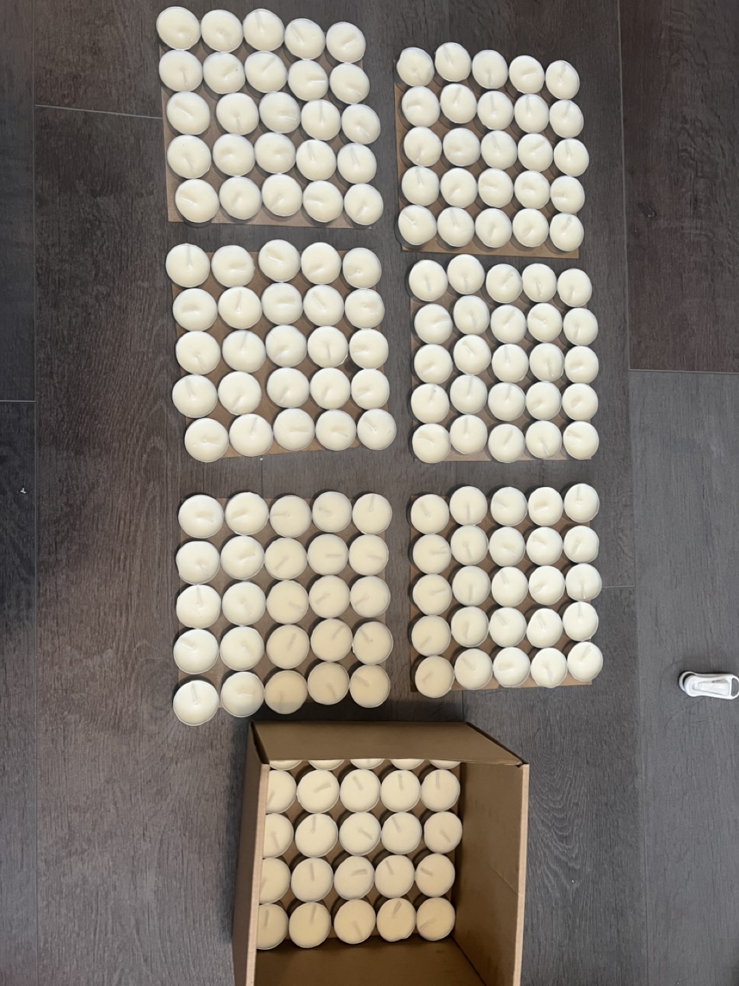 175 Bulk unscented tea light candles
