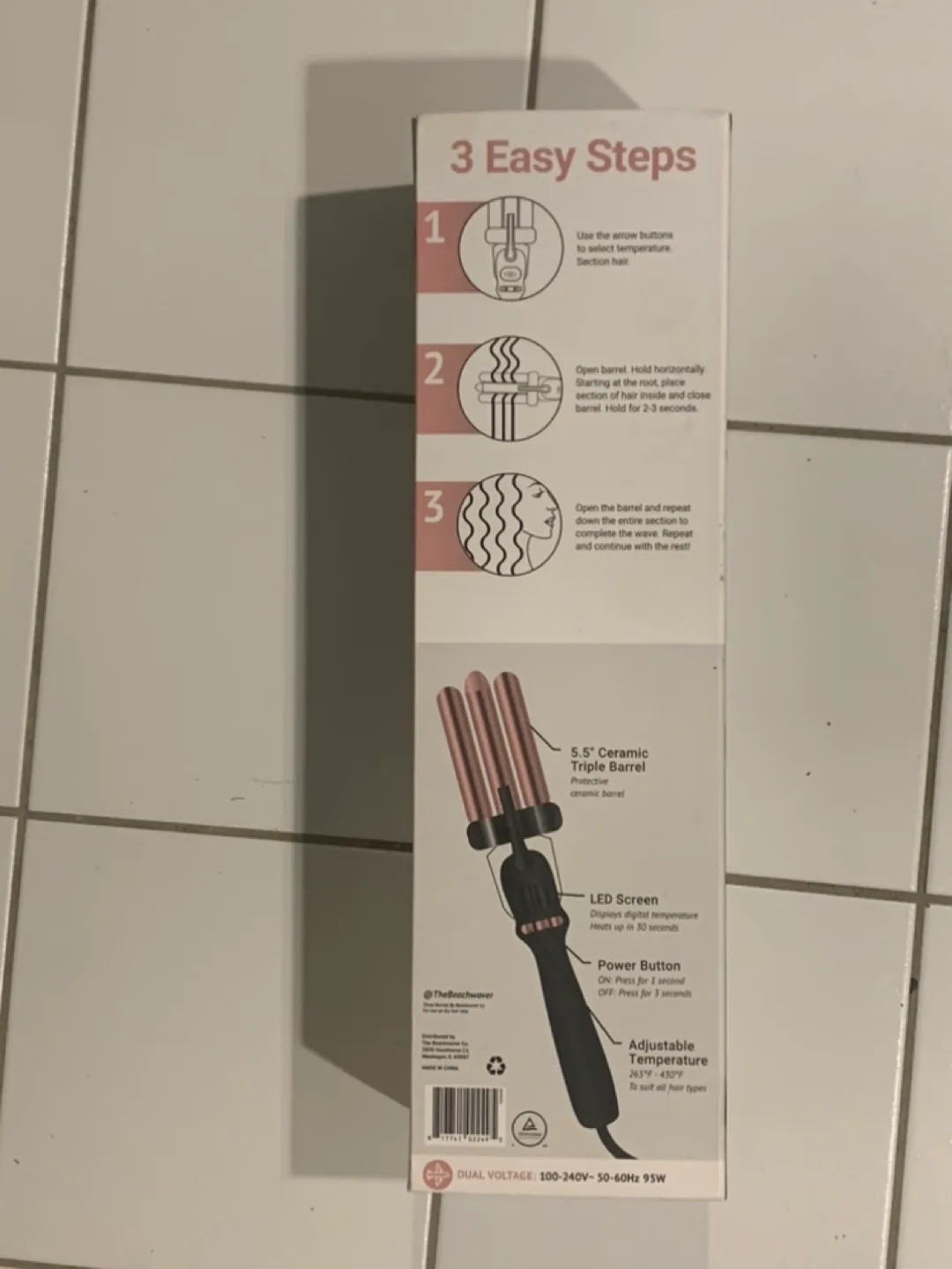💚Beachwaver Co. 3B Waver Triple Barrel Curling Iron image indicator(5)