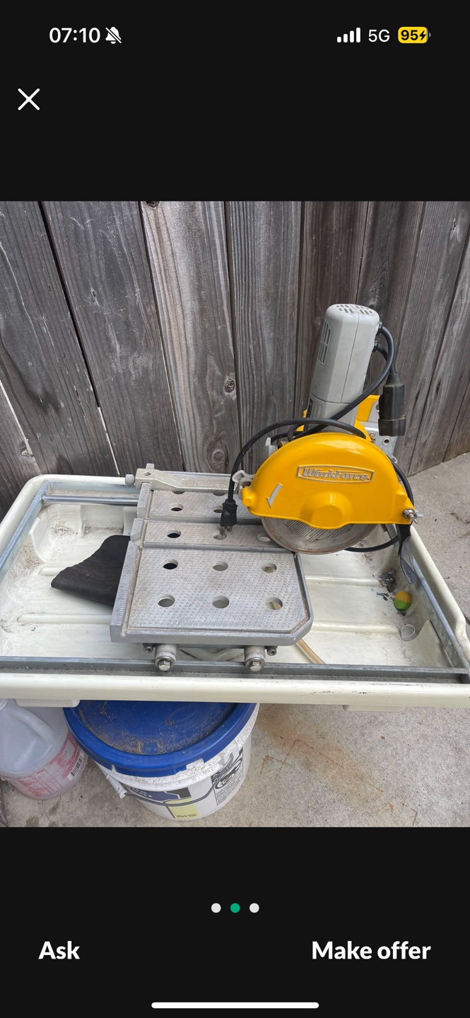 Used Tile Wet Saw - photo 2