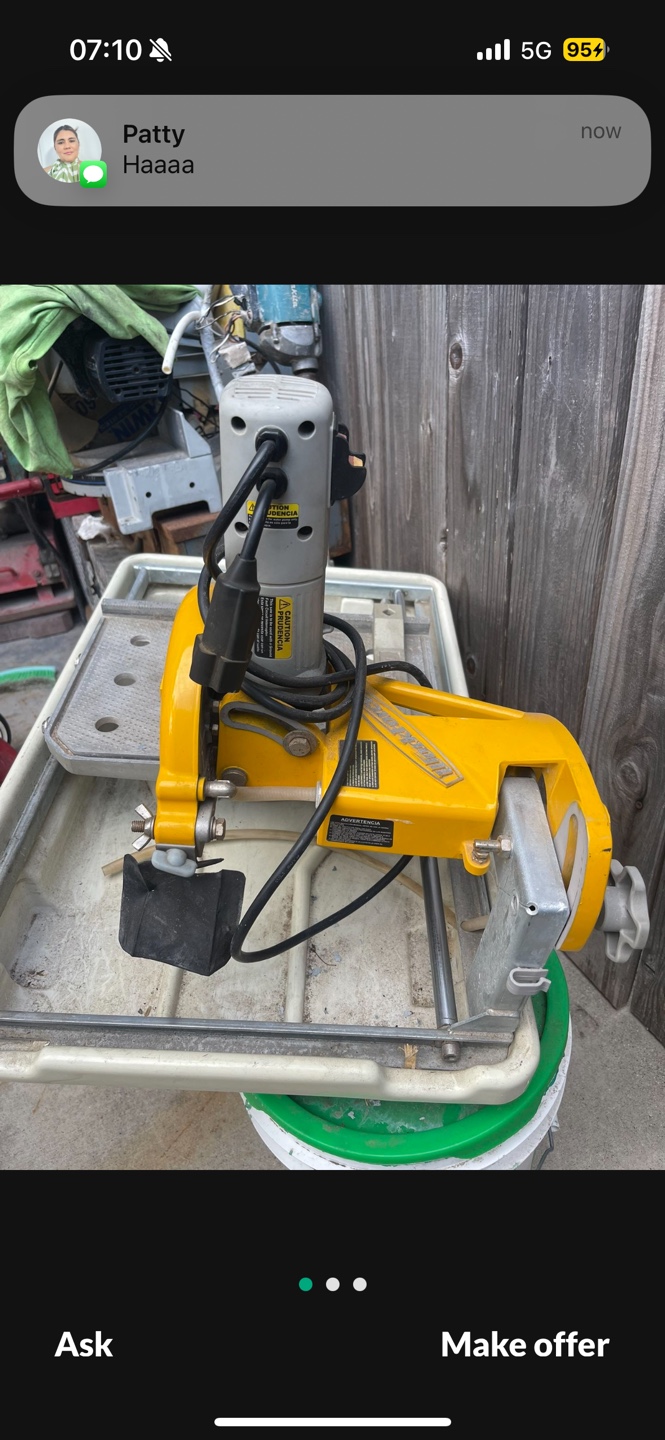 Used Tile Wet Saw - photo 3