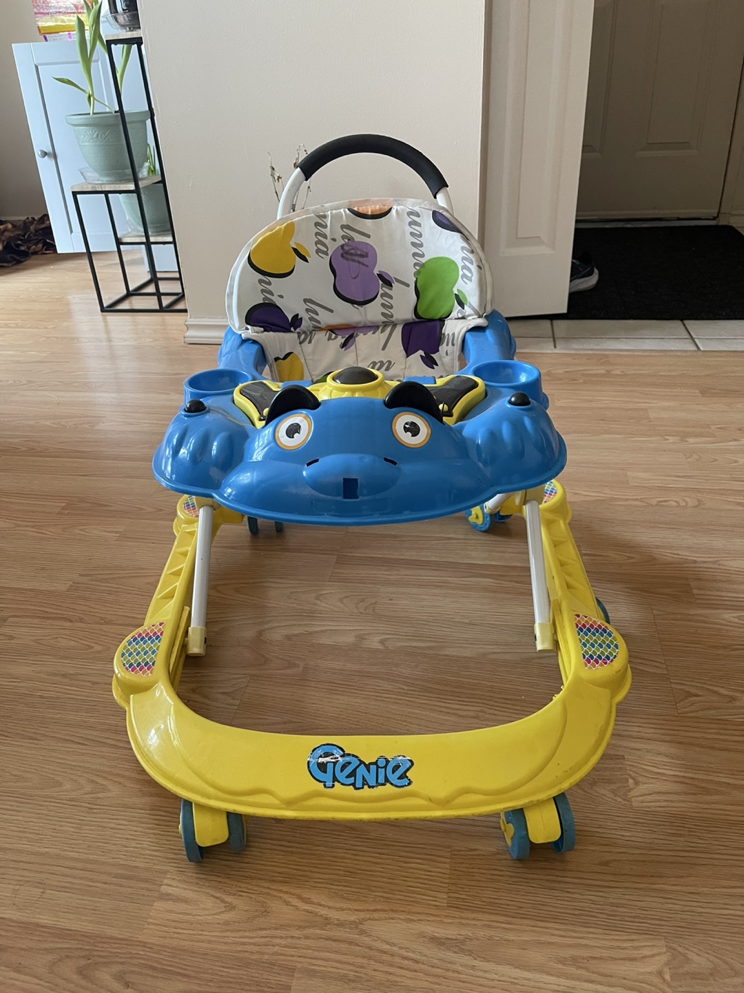 Baby Walker - Blue and Yellow -  Great Condition