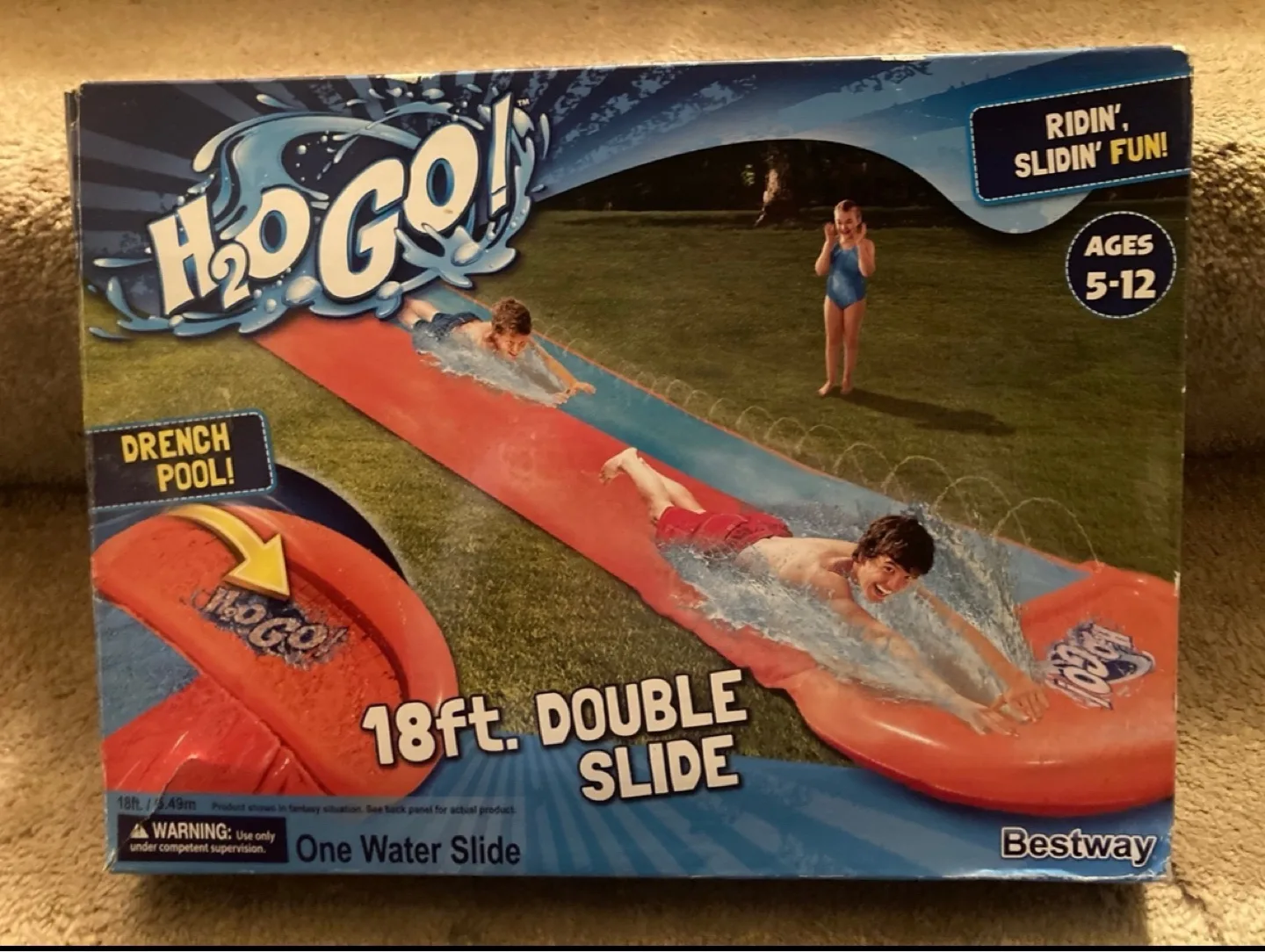Bestway H2O Go! 18ft Double Water Slide thumbnail