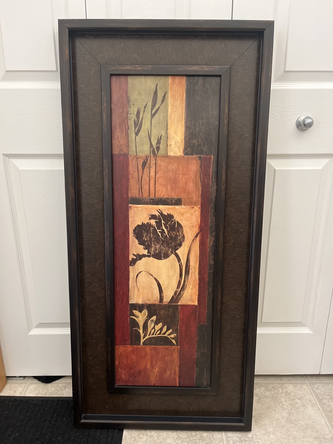 Framed Abstract Floral Wall Art