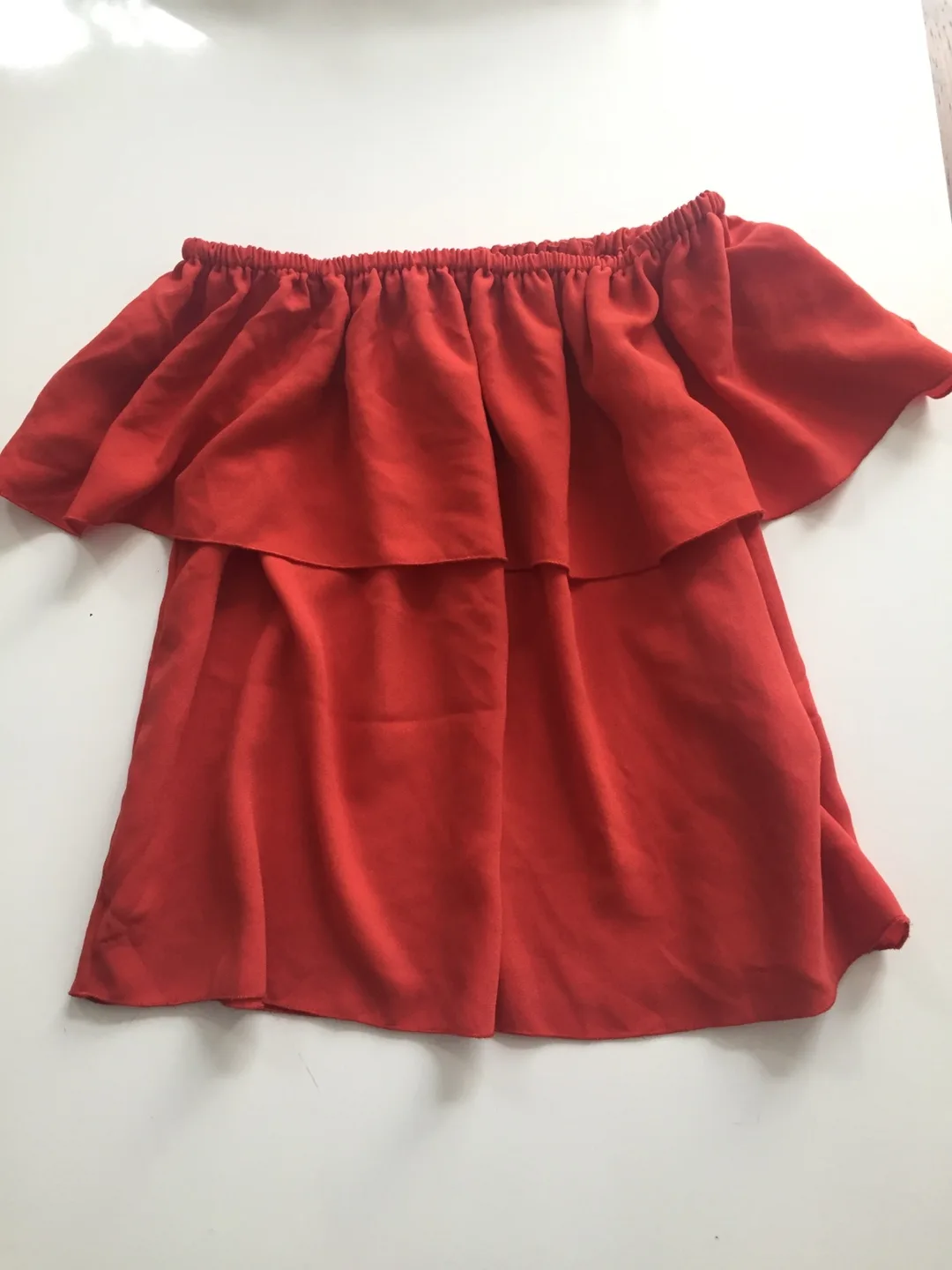 Wilfred Red off the shoulder top image indicator(2)