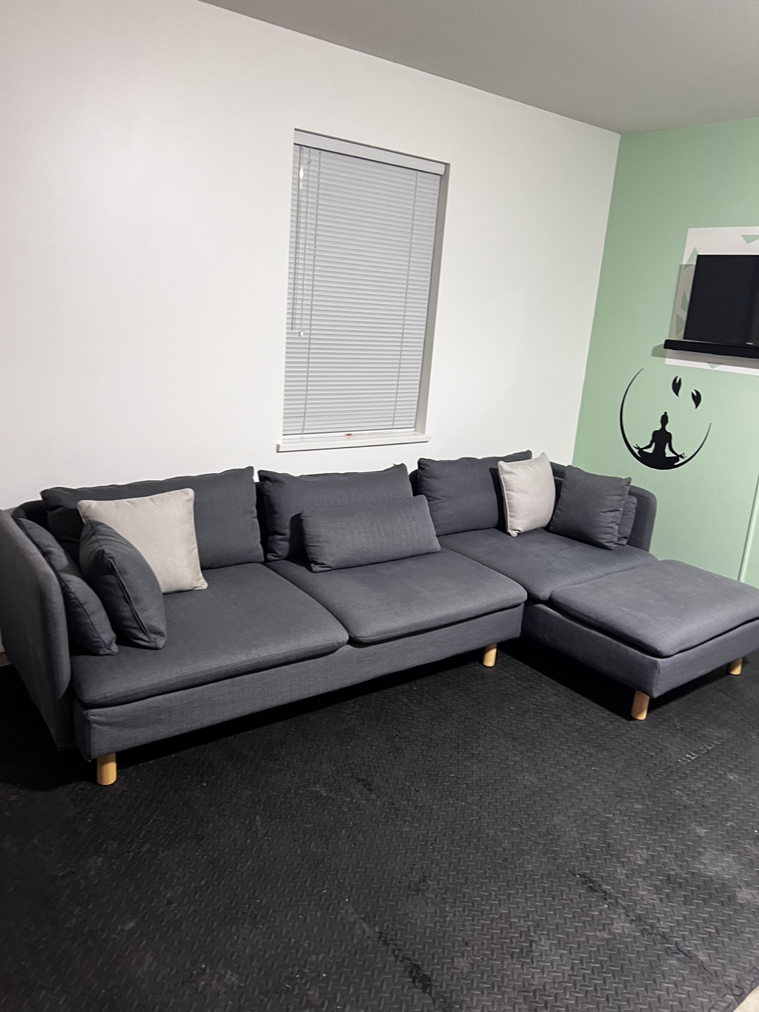 Grey Sectional Sofa  ( Delivery Available )