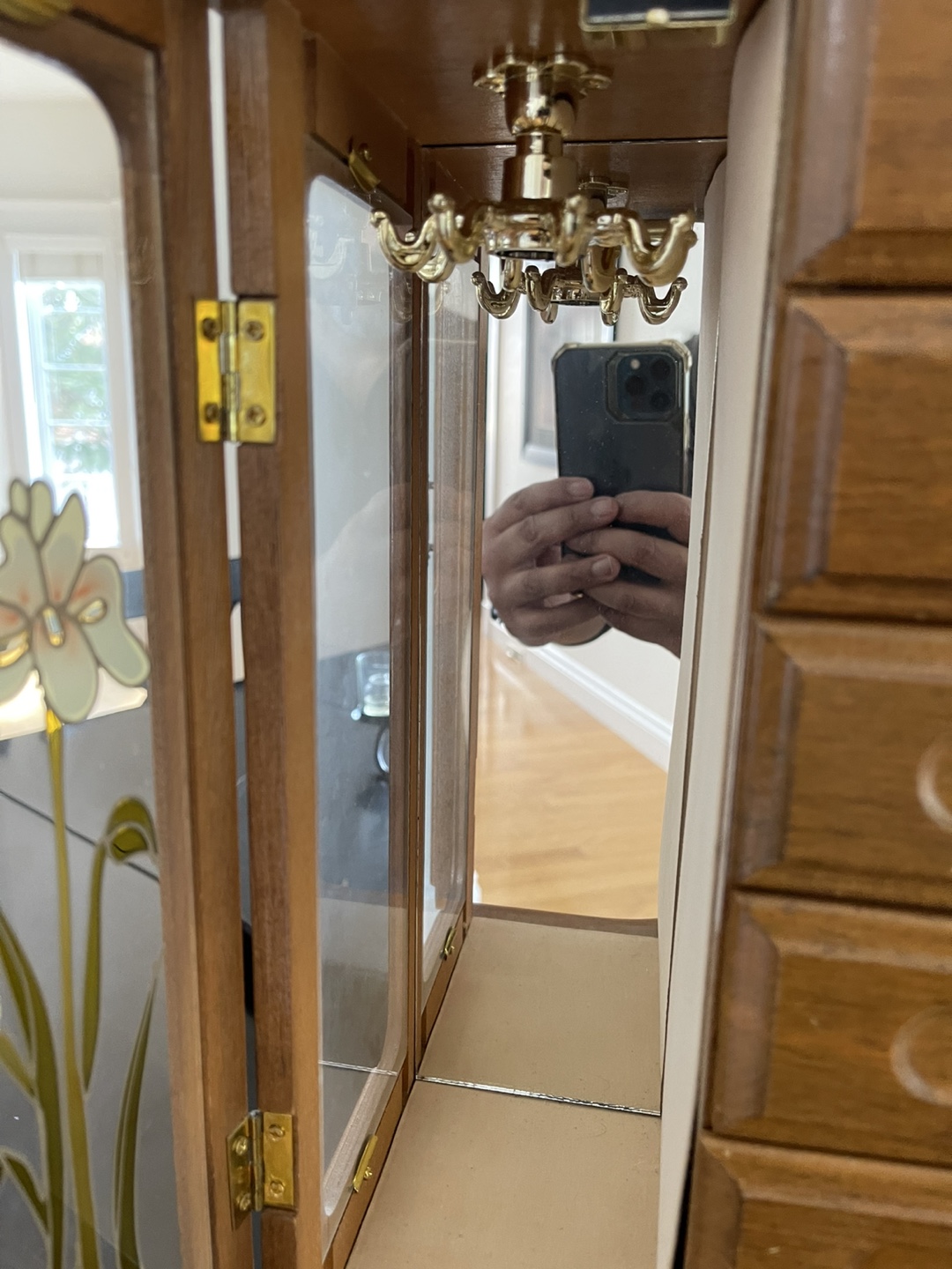Vintage Wooden Jewellery Armoire - photo 2