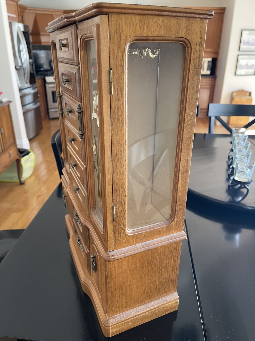 Vintage Wooden Jewellery Armoire