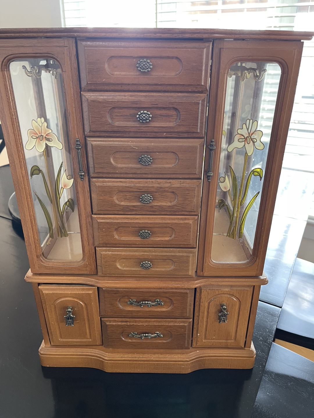 Vintage Wooden Jewellery Armoire - photo 4