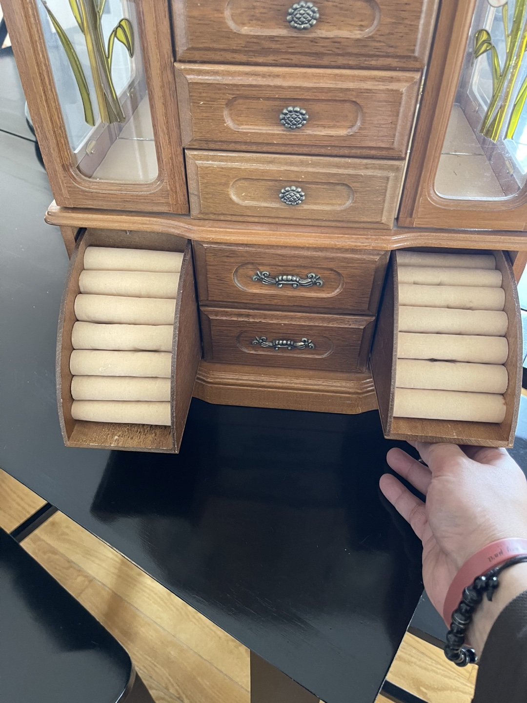 Vintage Wooden Jewellery Armoire - photo 3
