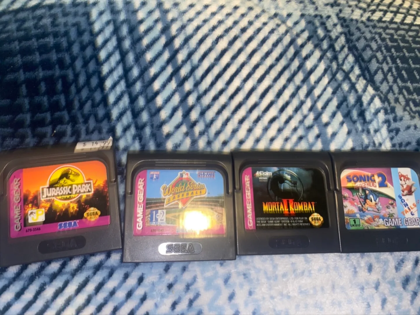 Sega Game Gear with 4 Games and Accessories new capacitors image indicator(4)