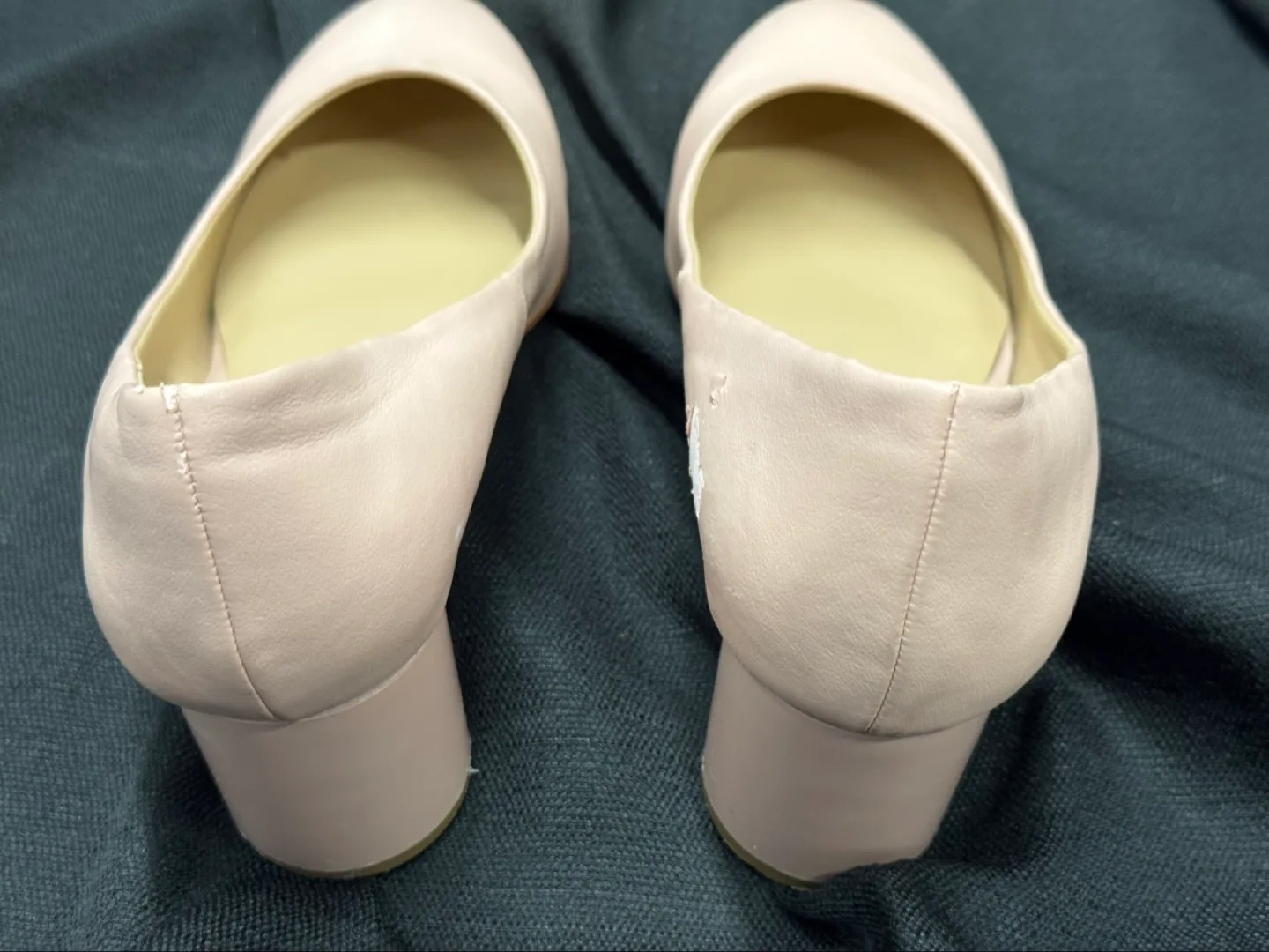 Nude Mat and Nat vegan leather heels WMNS size 8 💚 image indicator(4)