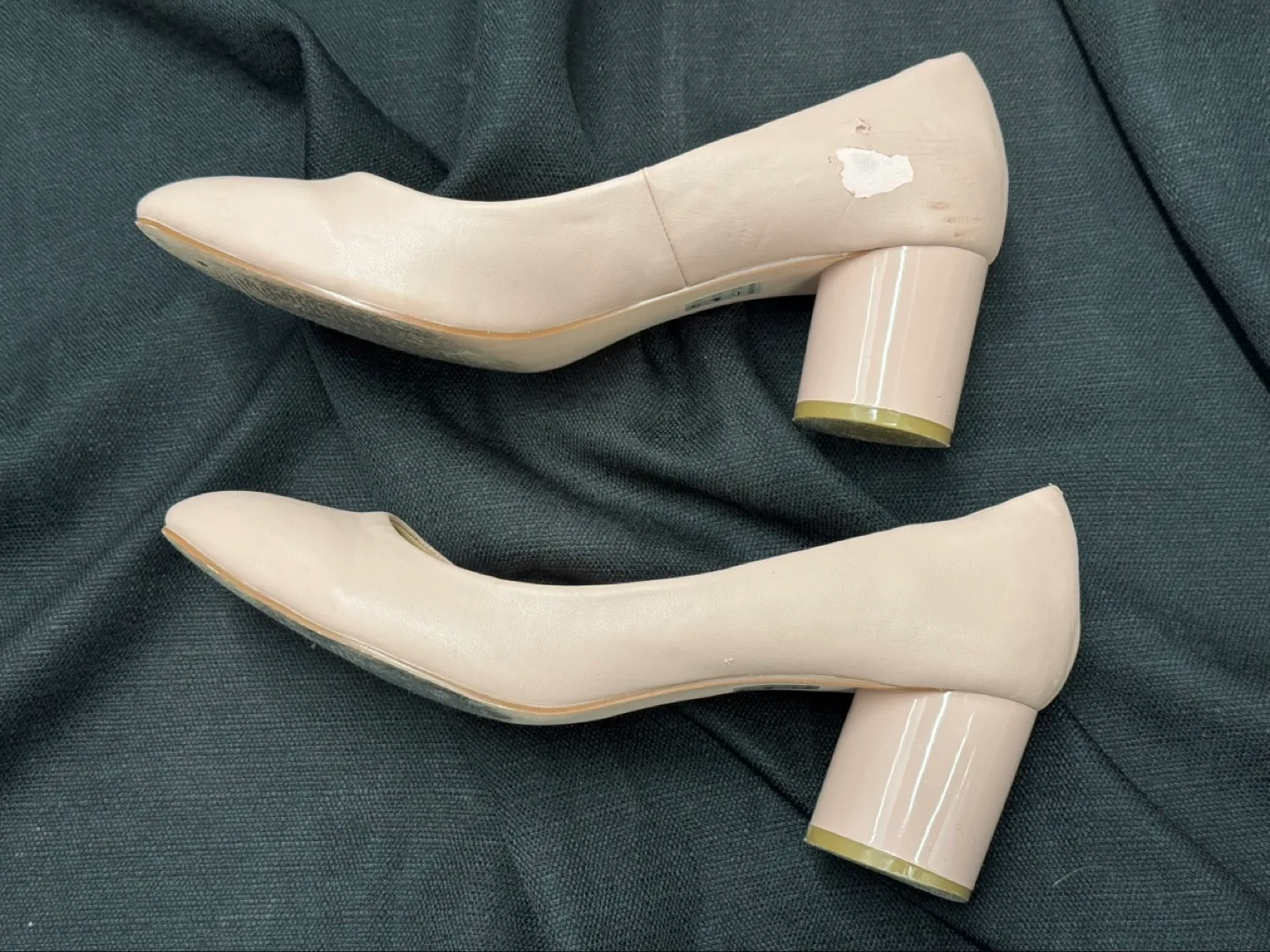 Nude Mat and Nat vegan leather heels WMNS size 8 💚 image indicator(3)
