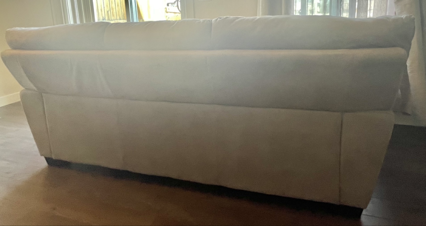 Beige Microfiber Sectional Sofa - photo 3