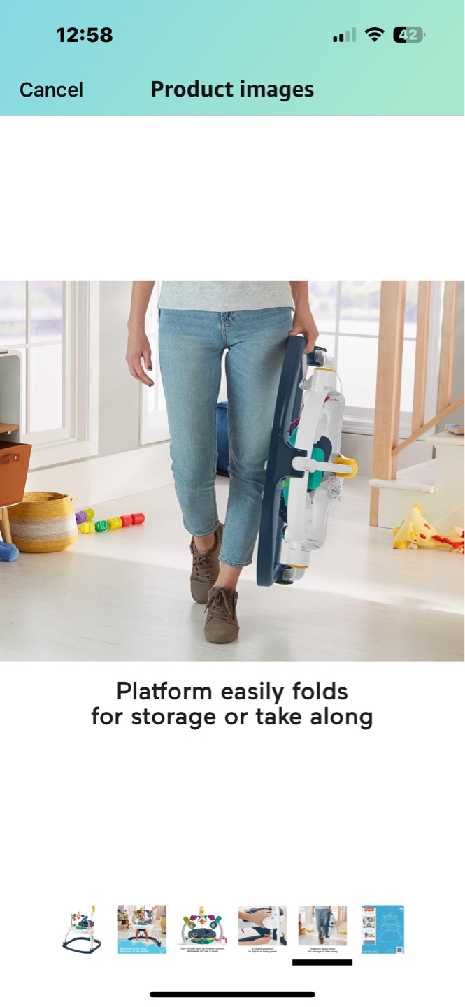 Baby Jumperoo - 4 Height Positions, Folds for Storage - photo 4