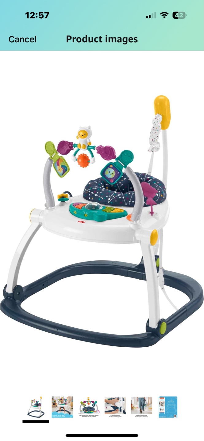Baby Jumperoo - 4 Height Positions, Folds for Storage