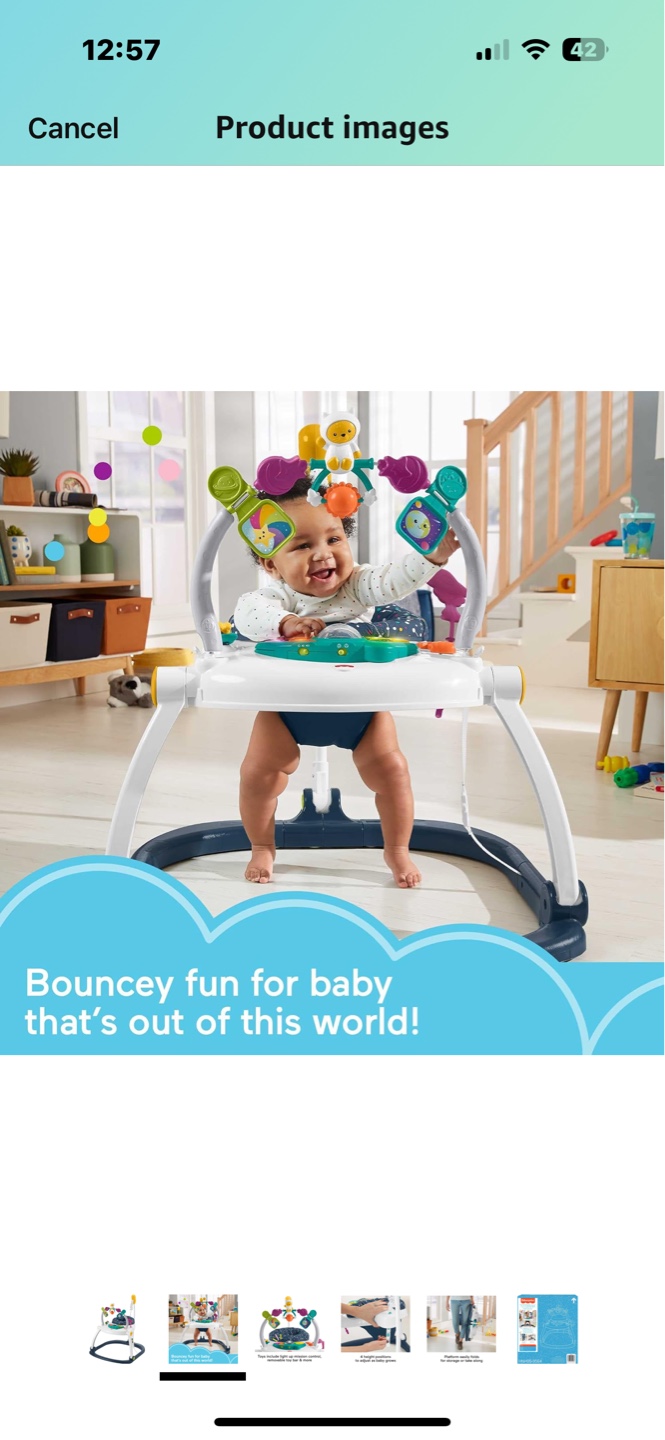 Baby Jumperoo - 4 Height Positions, Folds for Storage - photo 2