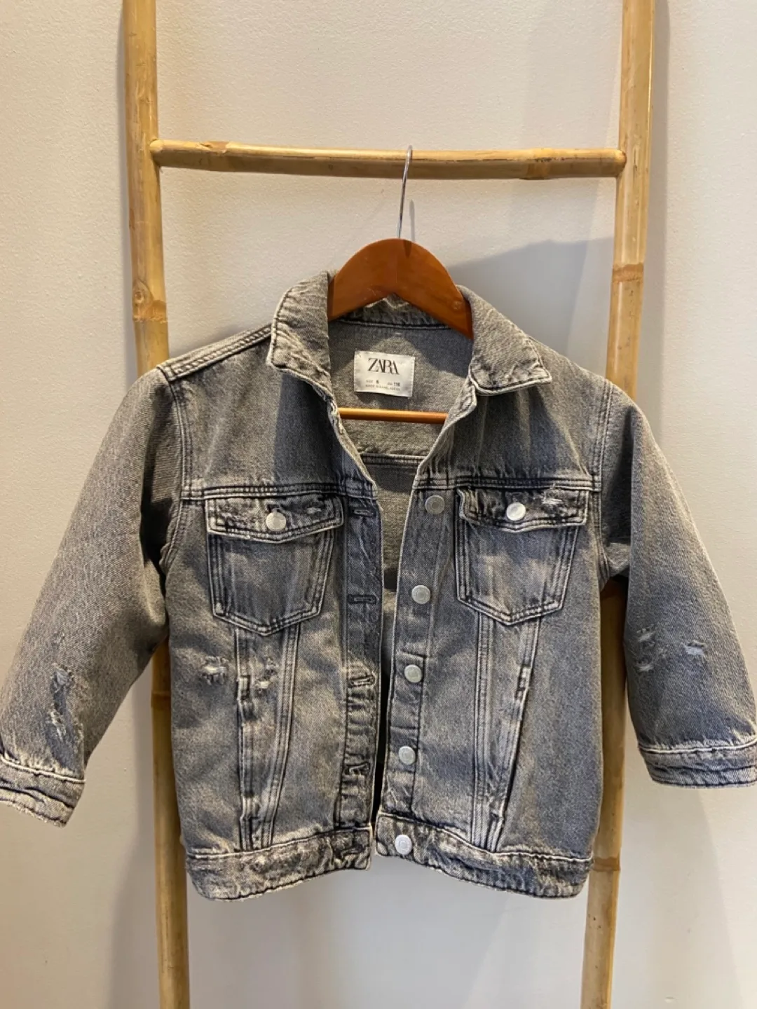 Kids' Grey Denim Jacket with Pokémon Patches image indicator(2)
