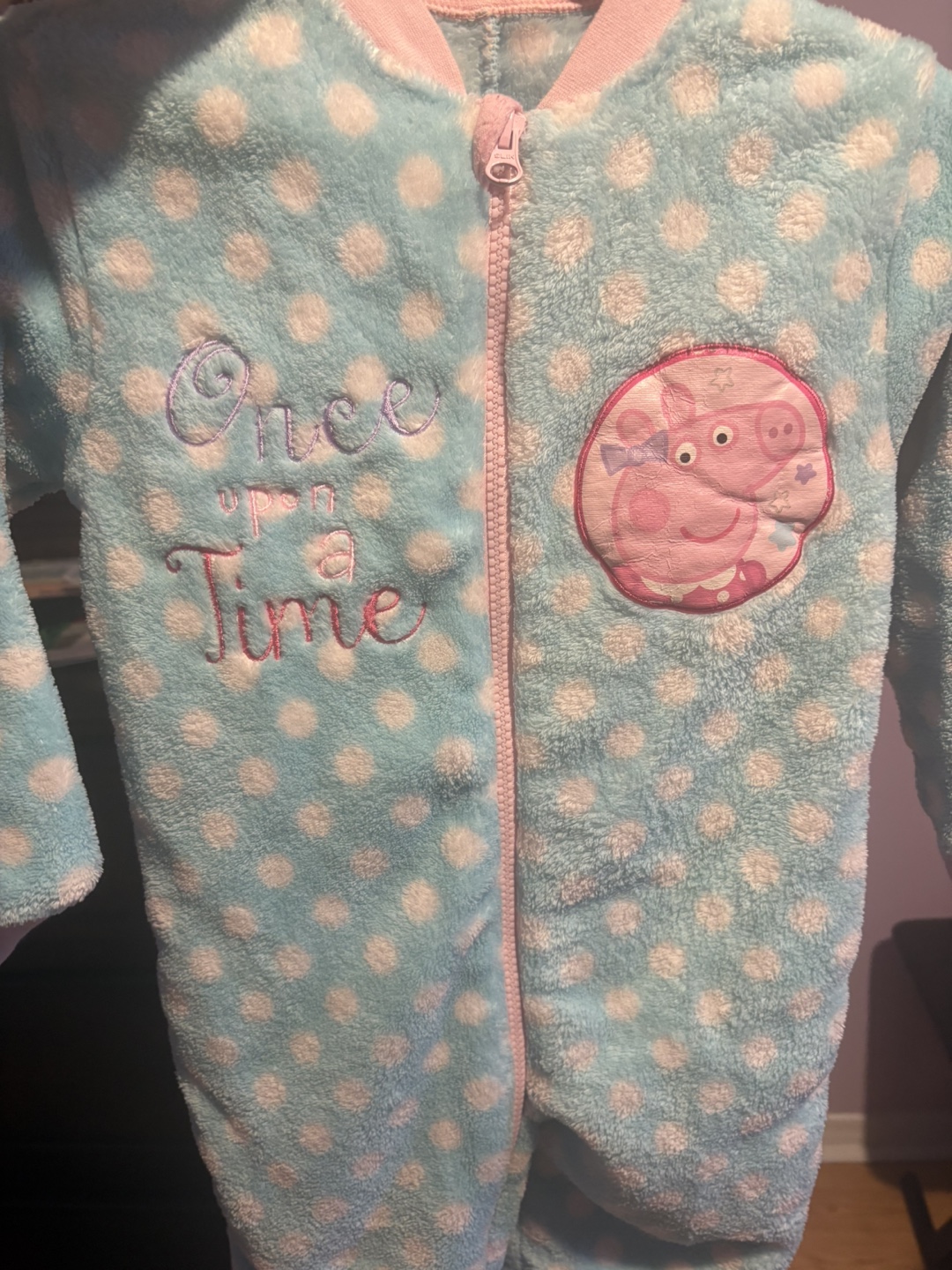 Peppa Pig Girls' Fleece Sleepsuit