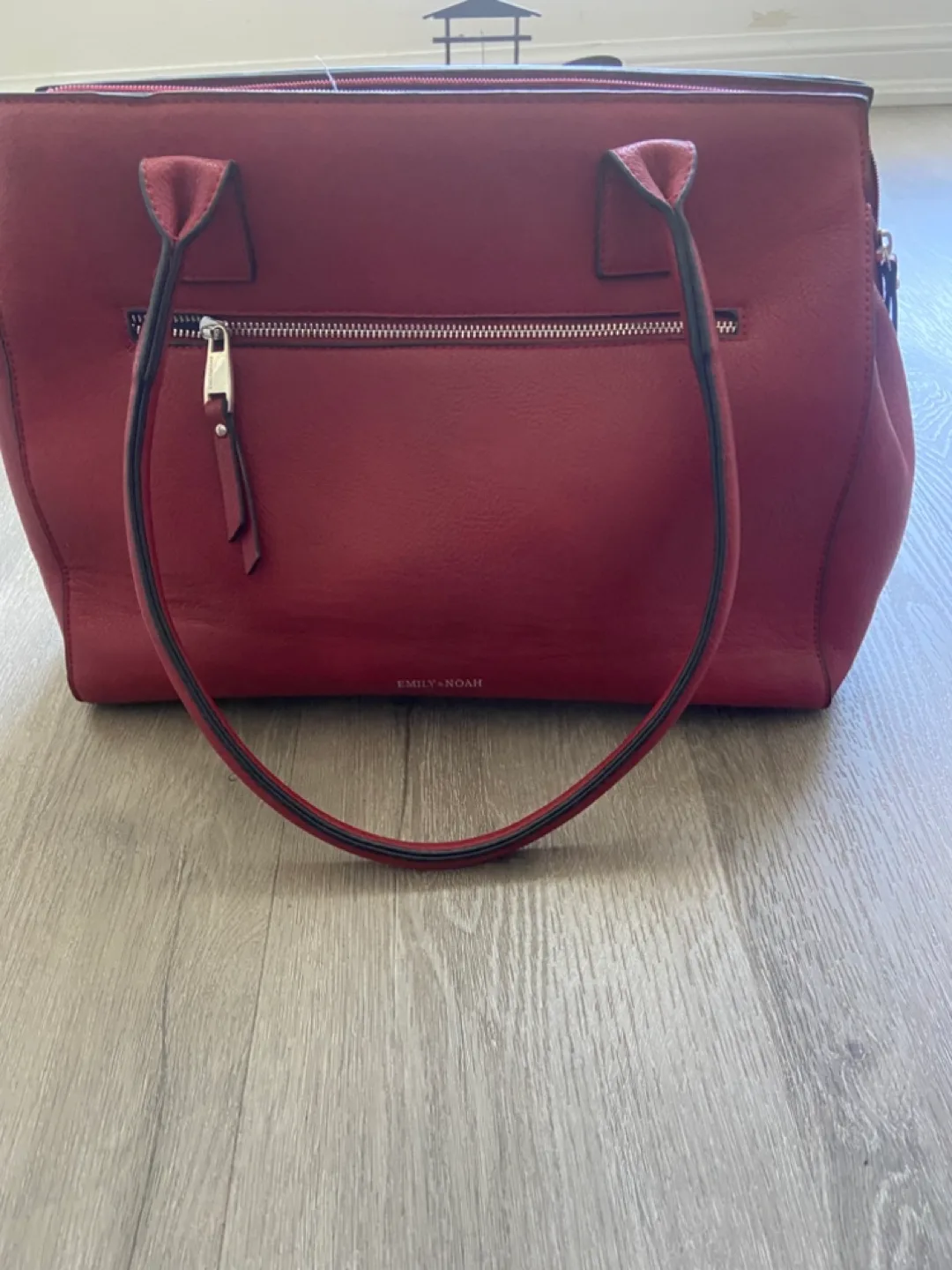 Emily + Noah Red Tote Bag image indicator(4)